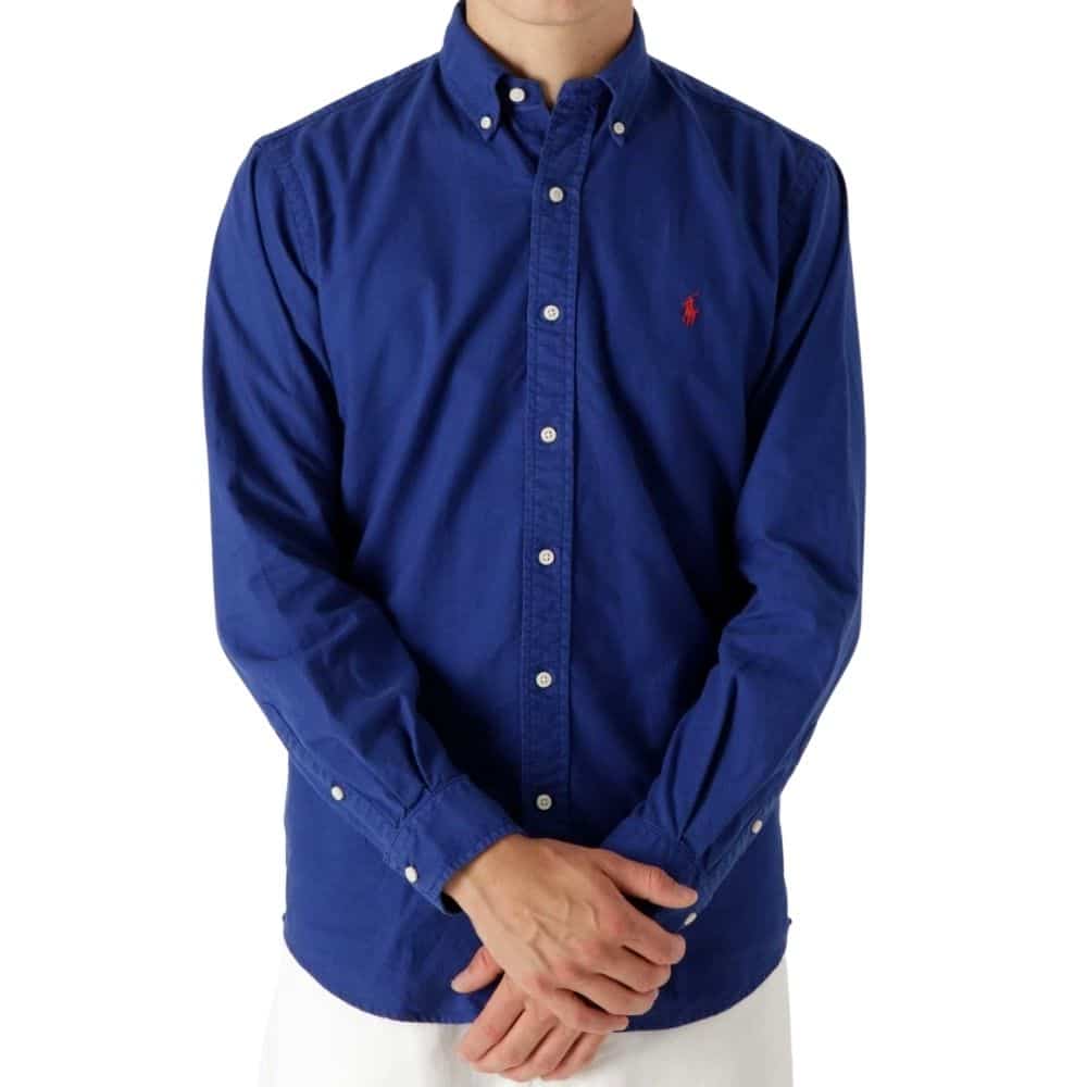 POLO RALPH LAUREN Blue OXFORD CUSTOM FIT SHIRT