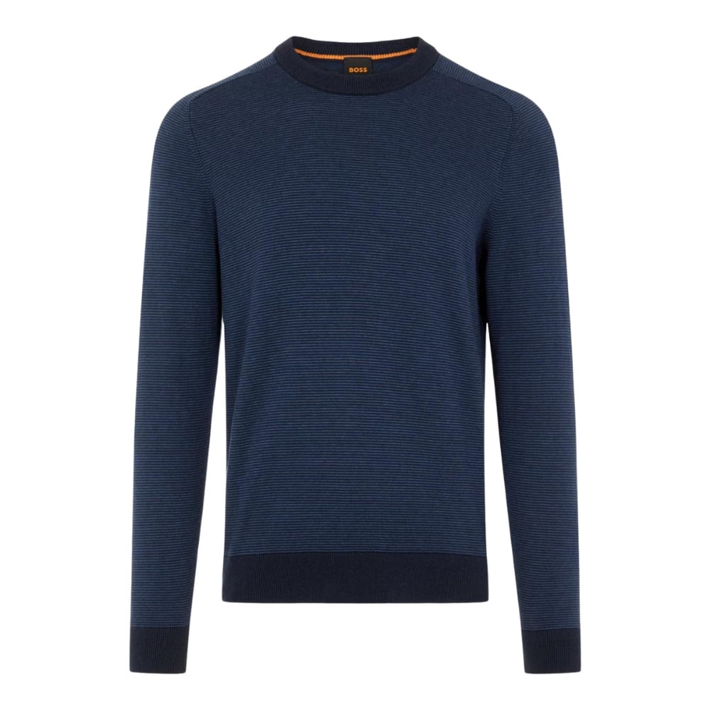 BOSS Ataroul Navy Jumper Front