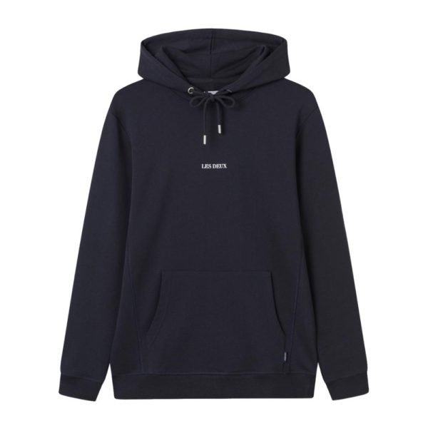 Les Deux Lens NavyWhite Hoodie