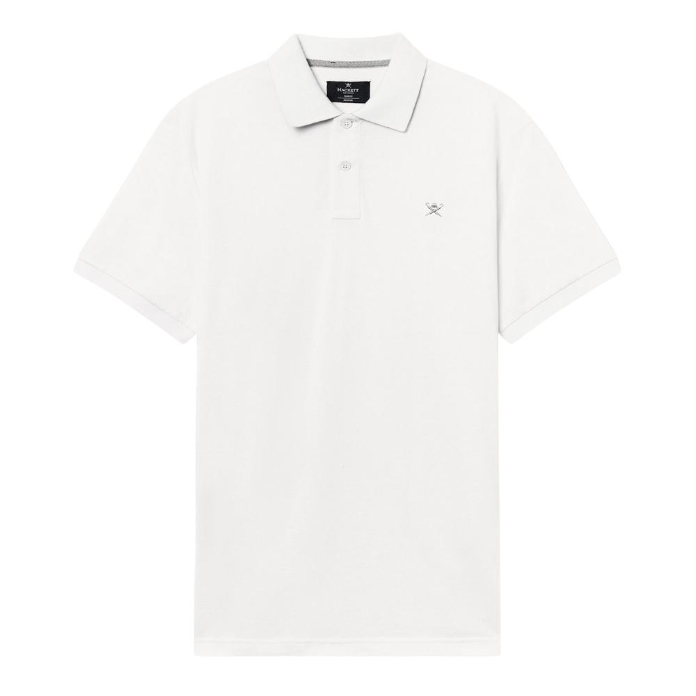 Hackett Optic White Cotton Polo Shirt