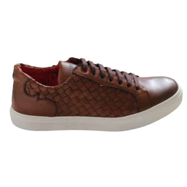 Jeffery West Apollo Tan ‘Corniche Weave Trainers 1