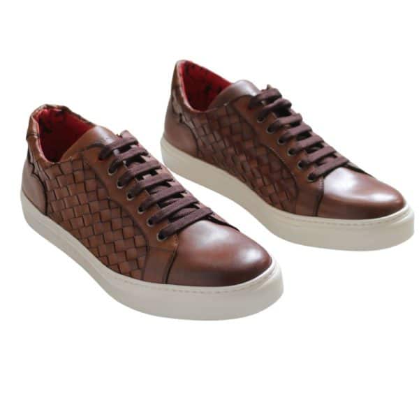 Jeffery West Apollo Tan ‘Corniche Weave Trainers 3