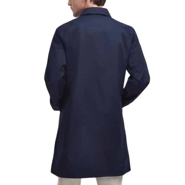 Barbour Navy Raincoat Rear