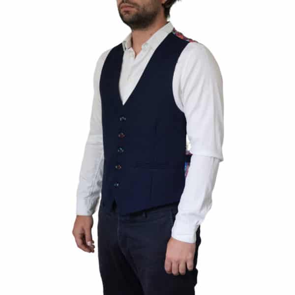 Claudio Lugli Twill Navy Jacket Waistcoat 6