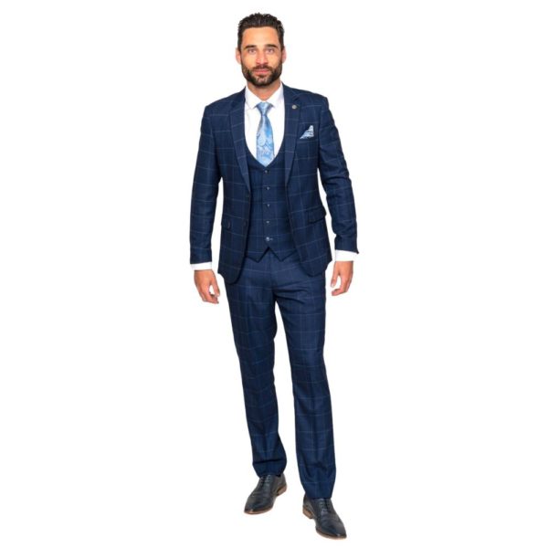 Marc Darcy Edinson NavySky Three Piece Suit