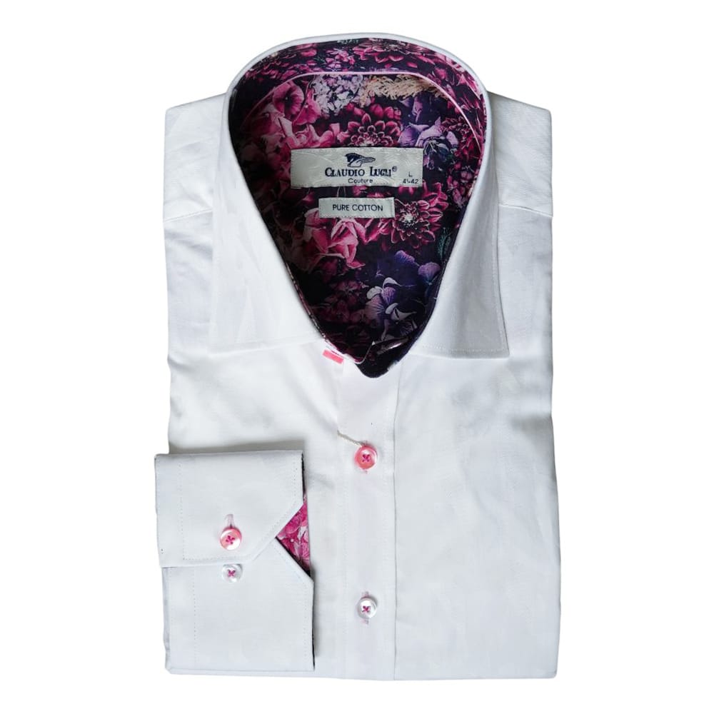 Claudion Lugli pure cotton white shirt