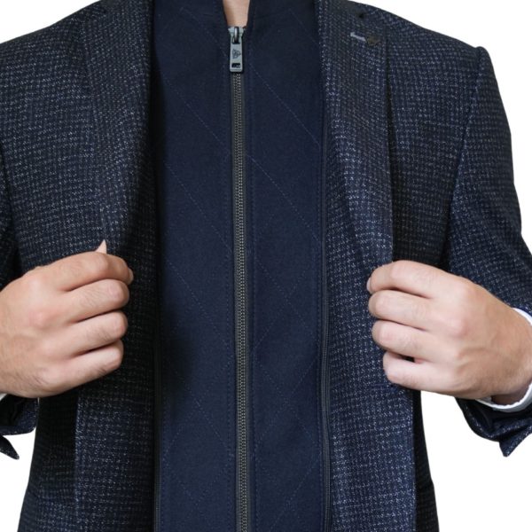 Roy Robson Detachable Insert Black Check Jacket 3