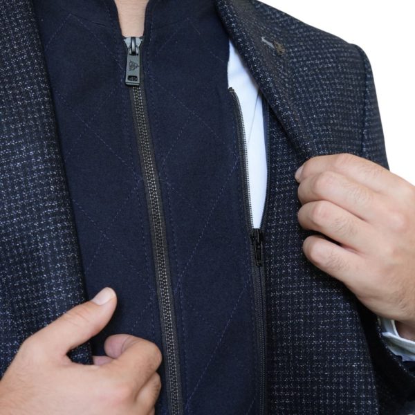 Roy Robson Detachable Insert Black Check Jacket 4