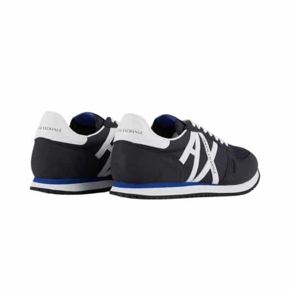 Armani Exchange Logo Navy Trainers 3