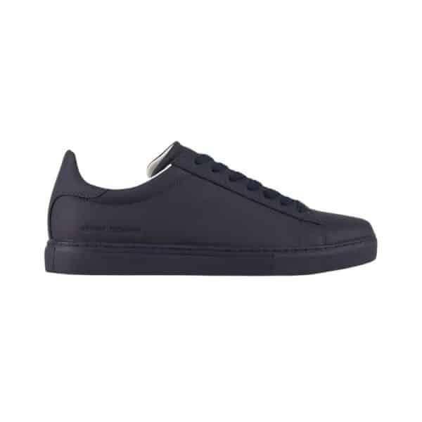 Armani Exchange PVC Leather Navy Trainers