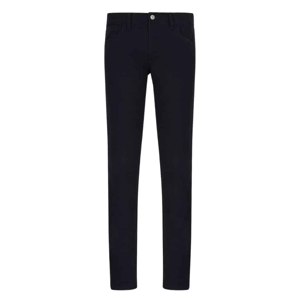 Armani Exchange Slim Fit Stretch Cotton Twill Navy Jeans