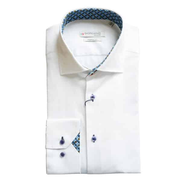 Giordano Maggiore Flower Tiles Trim White Shirt