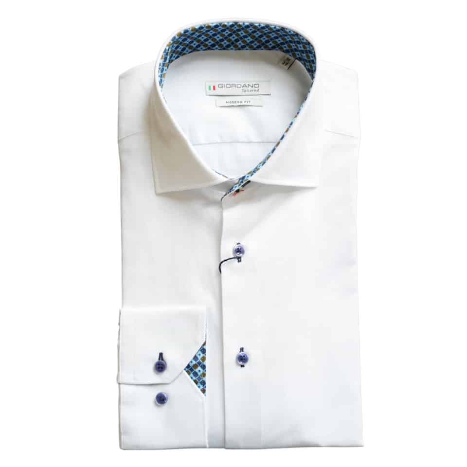 Giordano Maggiore Flower Tiles Trim White Shirt