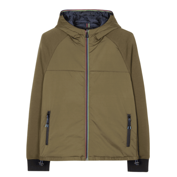 PS Hooded mixed Khaki Front