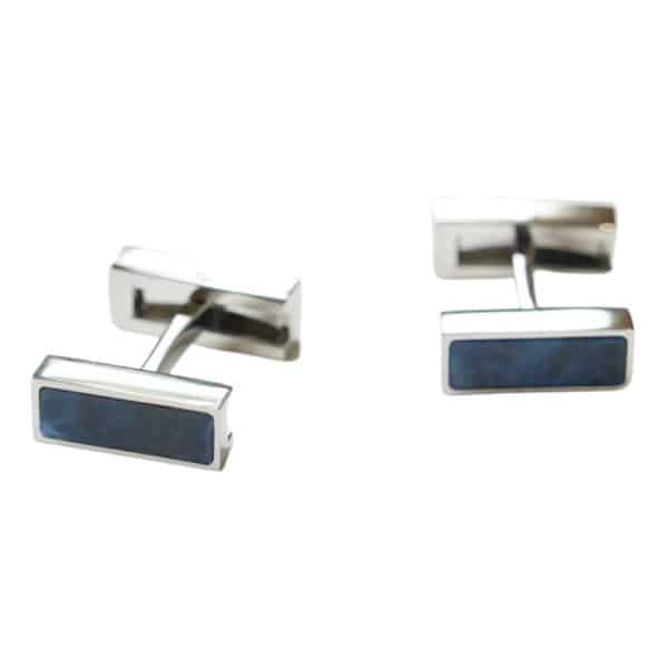 VERITAS BLUE LAPIS FOLDING CUFFLINKS LAPIS MATCHING