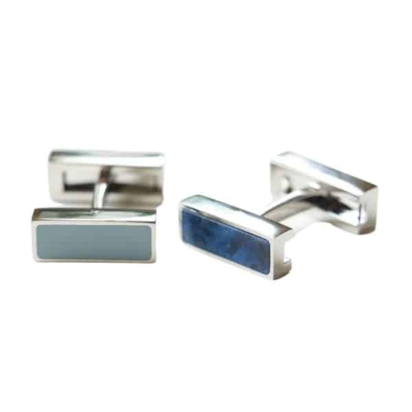 VERITAS BLUE LAPIS FOLDING CUFFLINKS MISMATCH