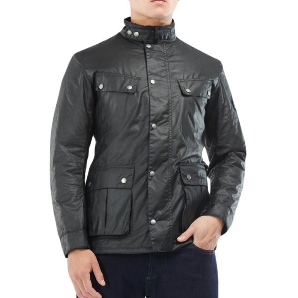 BARBOUR international DUKE Black WAX JACKET 2