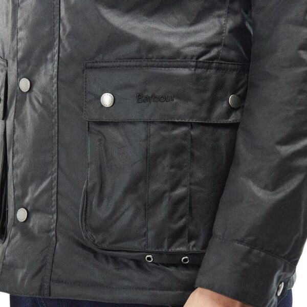 BARBOUR international DUKE Black WAX JACKET 3