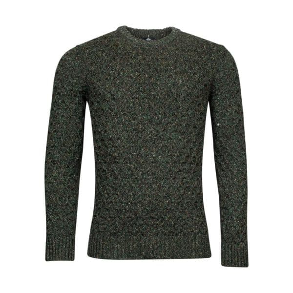 Baileys Chucky Knit Green Crew Neck Jumper