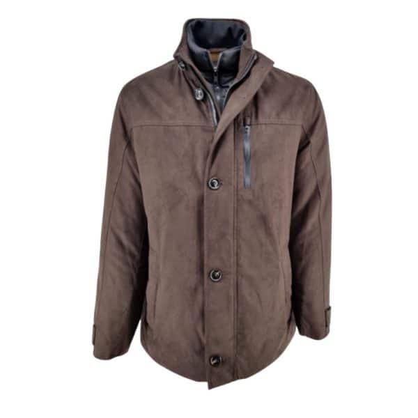 Bugatti Suede Brown Driving Coat