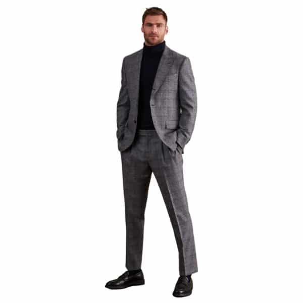 Richard James Mayfair Lovaton Window Checked Grey Suit