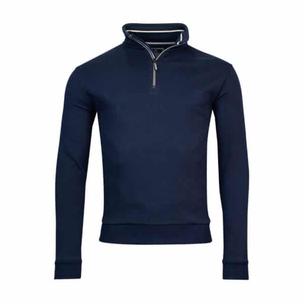 Baileys Sports Sweatshirt Navy Half Zip