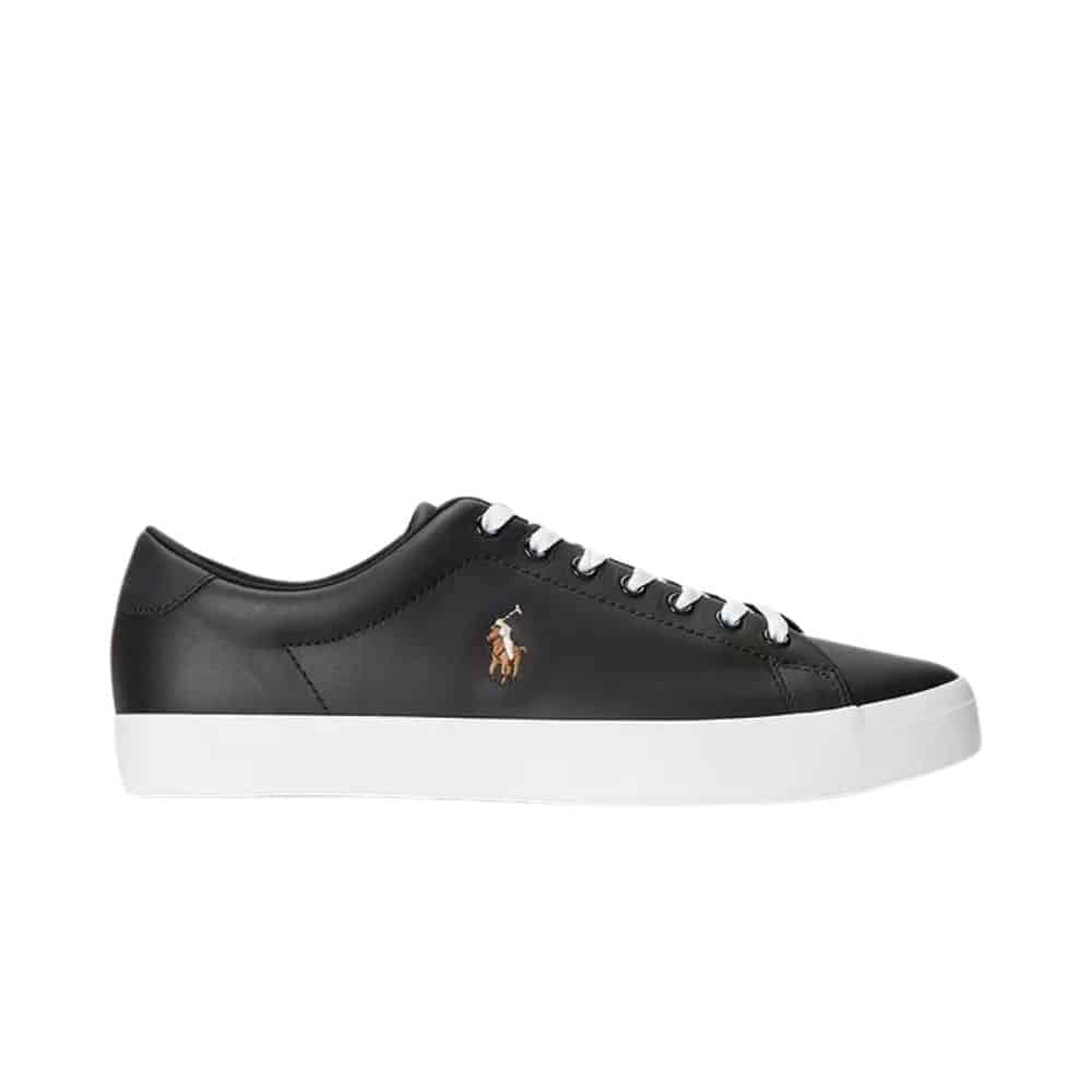 POLO RALPH LAUREN LONGWOOD MENS BLACK TRAINER1