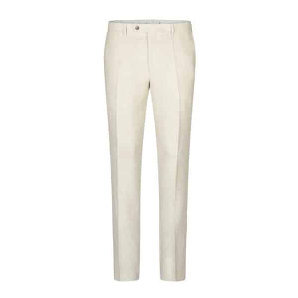 Roy Robson Linen Cotton Blend Slim Fit Beige Trousers