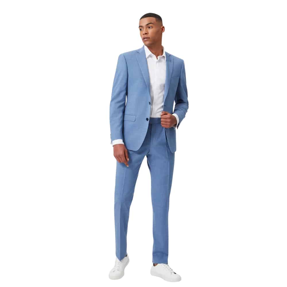 Without Prejudice Kilburn Plain Blue Suit