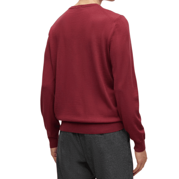 BOSS Dark Red Jumper rear 2023