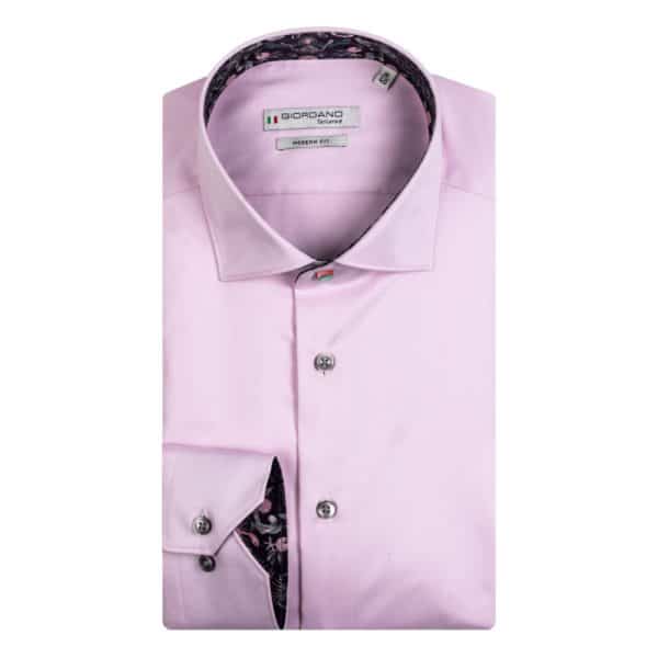 Giordano Maggiore Greek Mythology Trim Semi Cutaway Light Pink Shirt