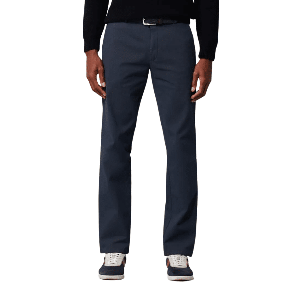 Meyer Bonn Navy Chino twill front 1