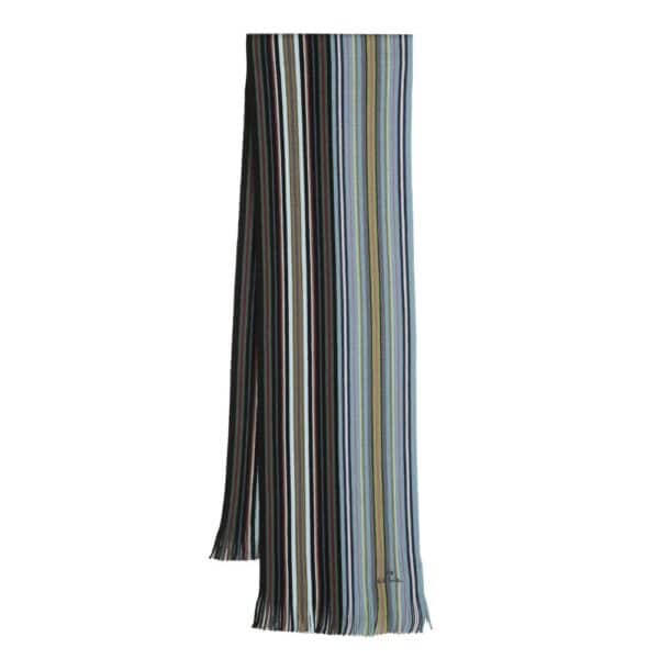 PAUL SMITH MERINO WOOL ‘SPECTRUM STRIPE SCARF