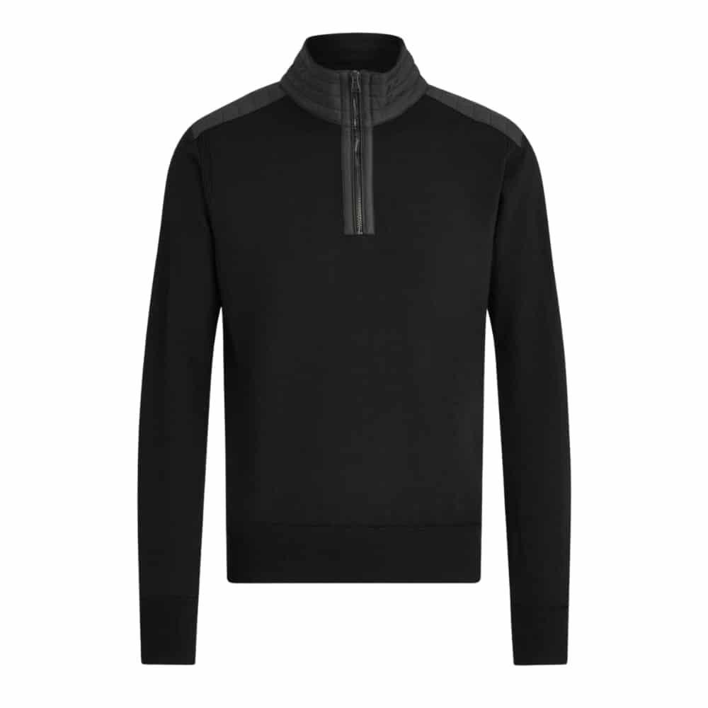 Belstaff Kilmington Black Quarter Zip Jumper 2