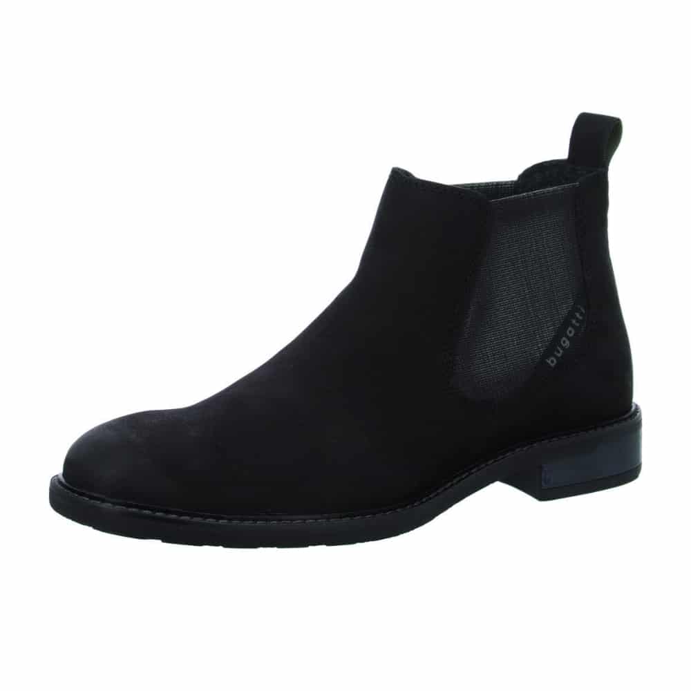 Bugatti Shaft Nubuck Duno Black Chelsea Boots 2