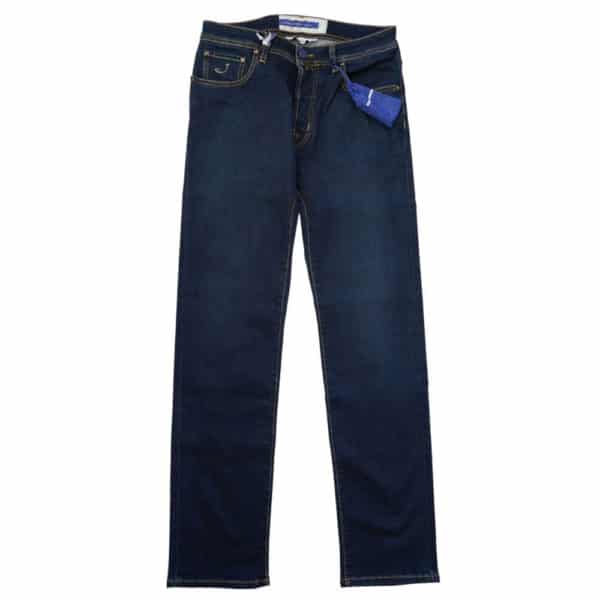 Jacob Cohen Bard Pony Hair Indigo Badge Blue Jeans 1