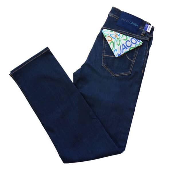 Jacob Cohen Bard Pony Hair Indigo Badge Blue Jeans 3