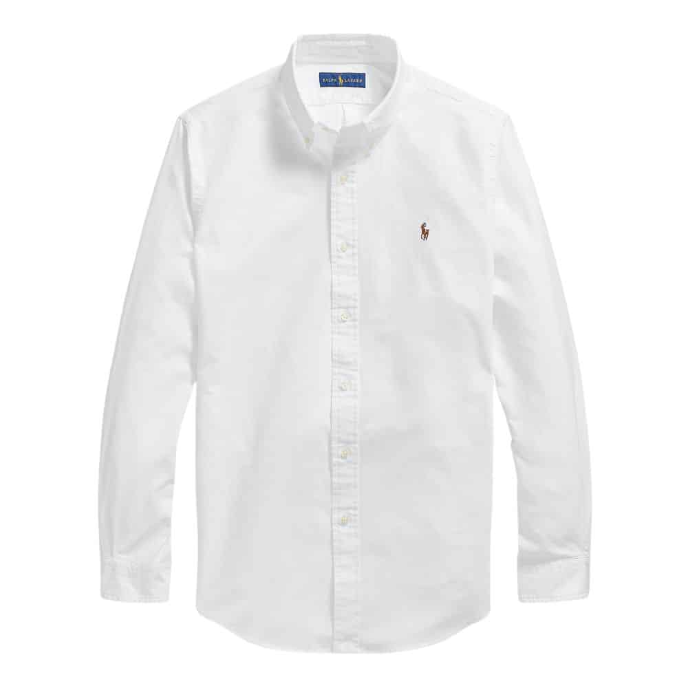 POLO RALPH LAUREN CUSTOM FIT OXFORD WHITE SHIRT