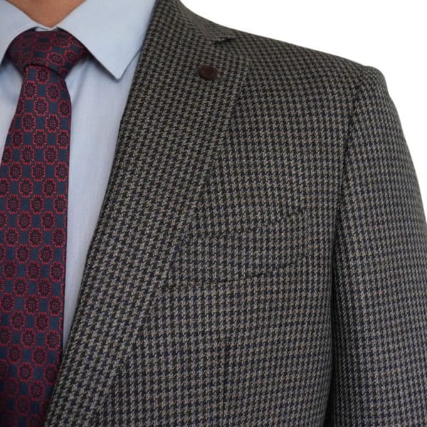 CAVALIERE VALTER CLASSIC GLEN CHECK DARK GREY JACKET