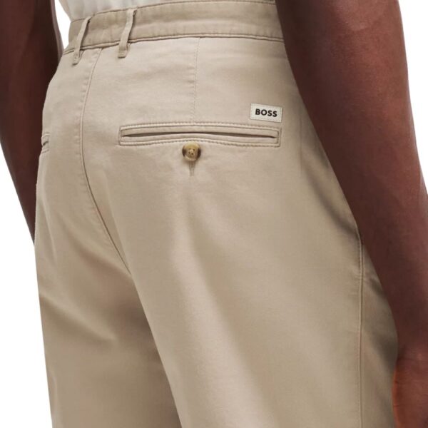 BOSS Slice Slim fit Neutral Shorts back detail