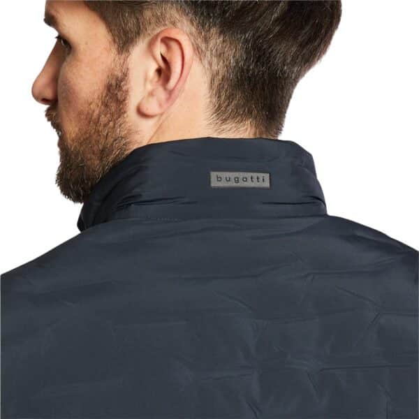 Bugatti Mix Media Stretch Navy Gilet 3