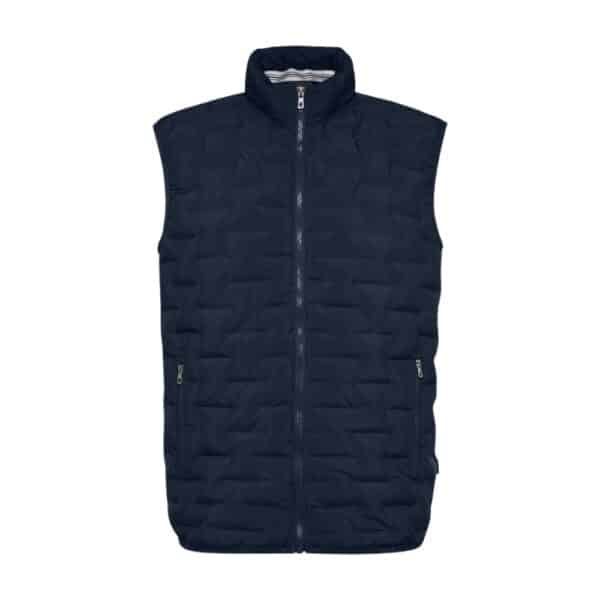 Bugatti Mix Media Stretch Navy Gilet