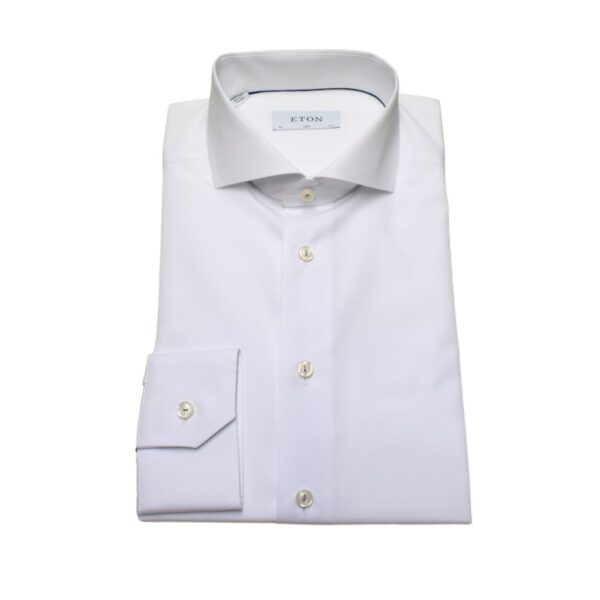 ETON Pure Cotton Slim Fit White Cutaway SC Shirt 1