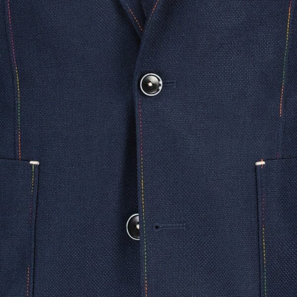 R2 Amsterdam Half Lined Multi Stitch Navy Jacket 2