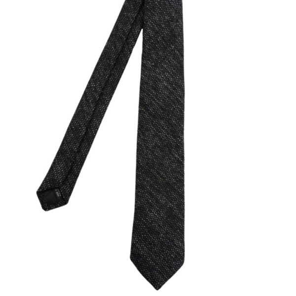 WARWICKS Wool Knit Charcoal Tie 2 1