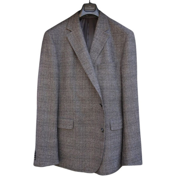 Eduard dressler check grey smart jacket