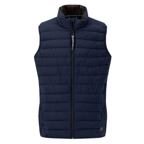 Fynch Hatton Basic Light Weight Gilet Navy back