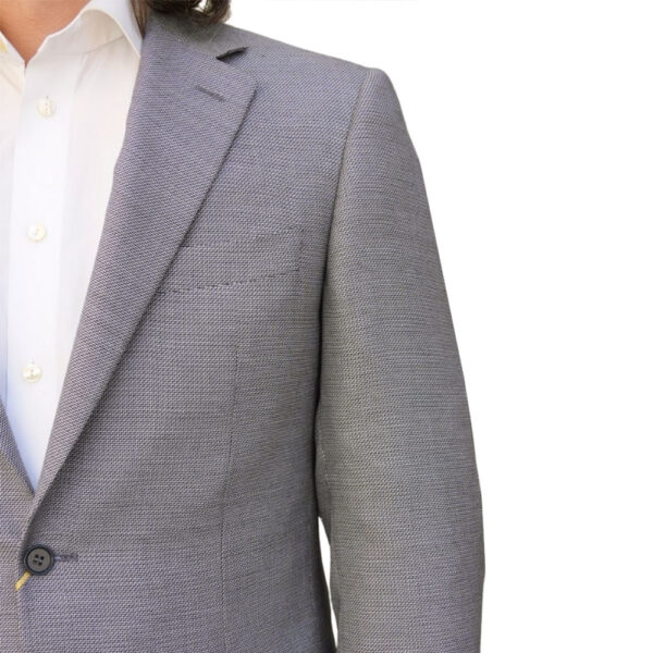 Canali Light Grey Smart Jacket detail