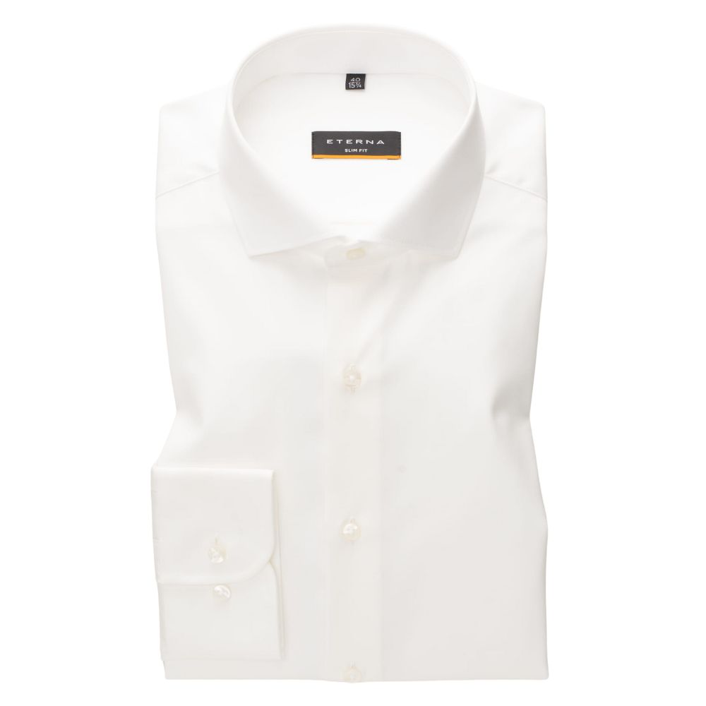 ETERNA Slim Fit Off White Shirt