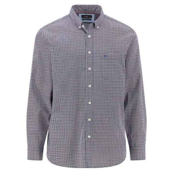 Fynch Hatton Navy Graphic Print Shirt